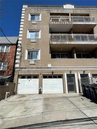a view of a building with a balcony