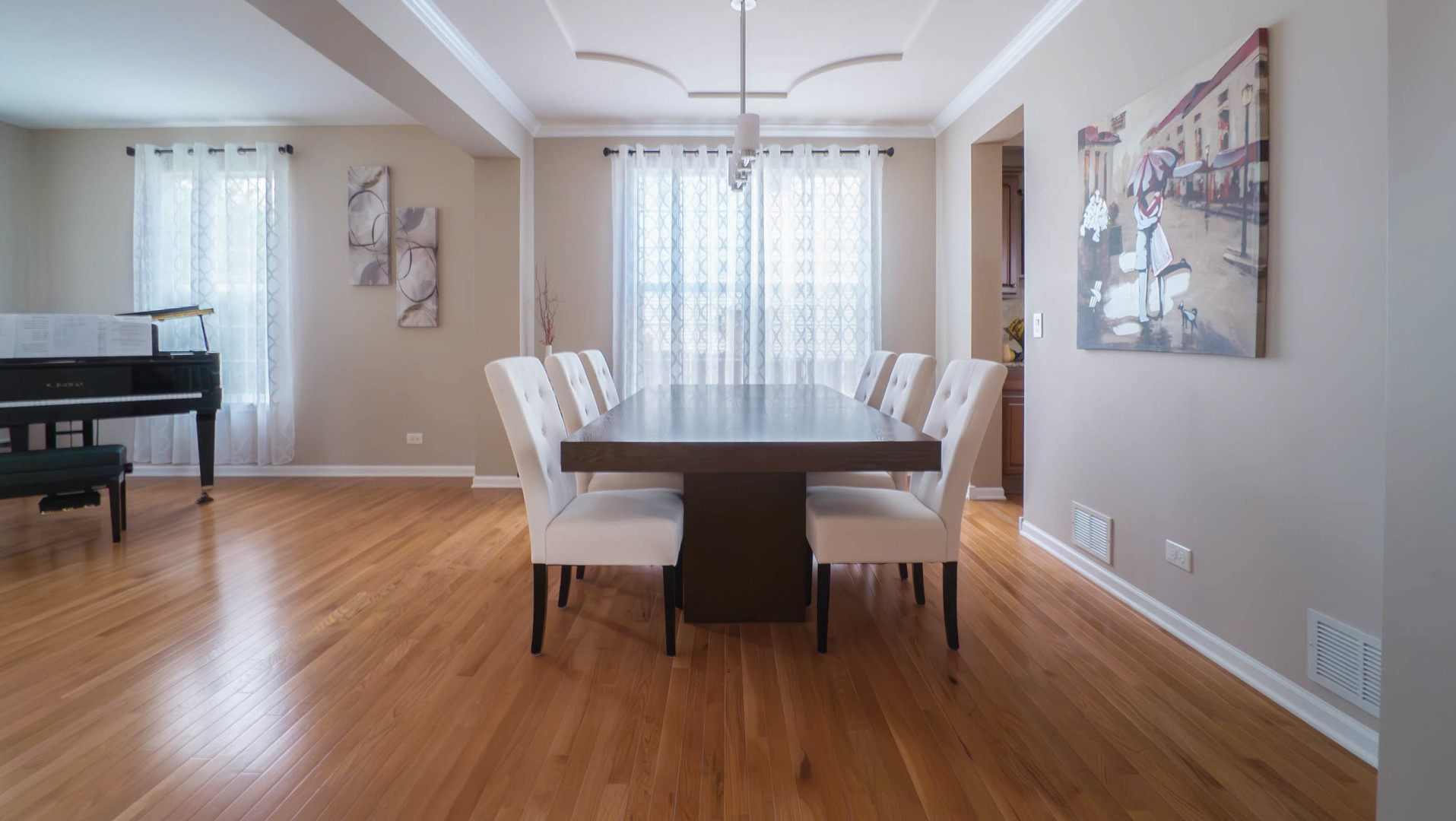 421 Post Oak Circle West Chicago, IL 60185 - Photo 5 of 22 a view of a dining room with furniture window and wooden floor
