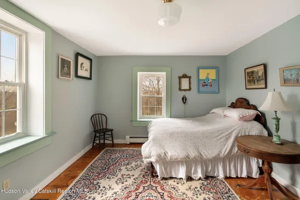 a bedroom with furniture and window