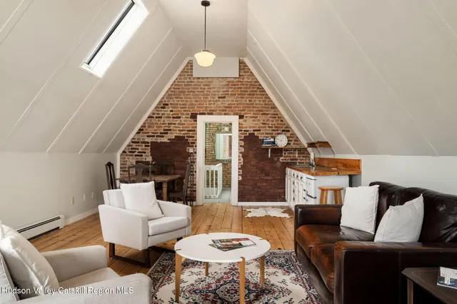 a view of a hallway with window