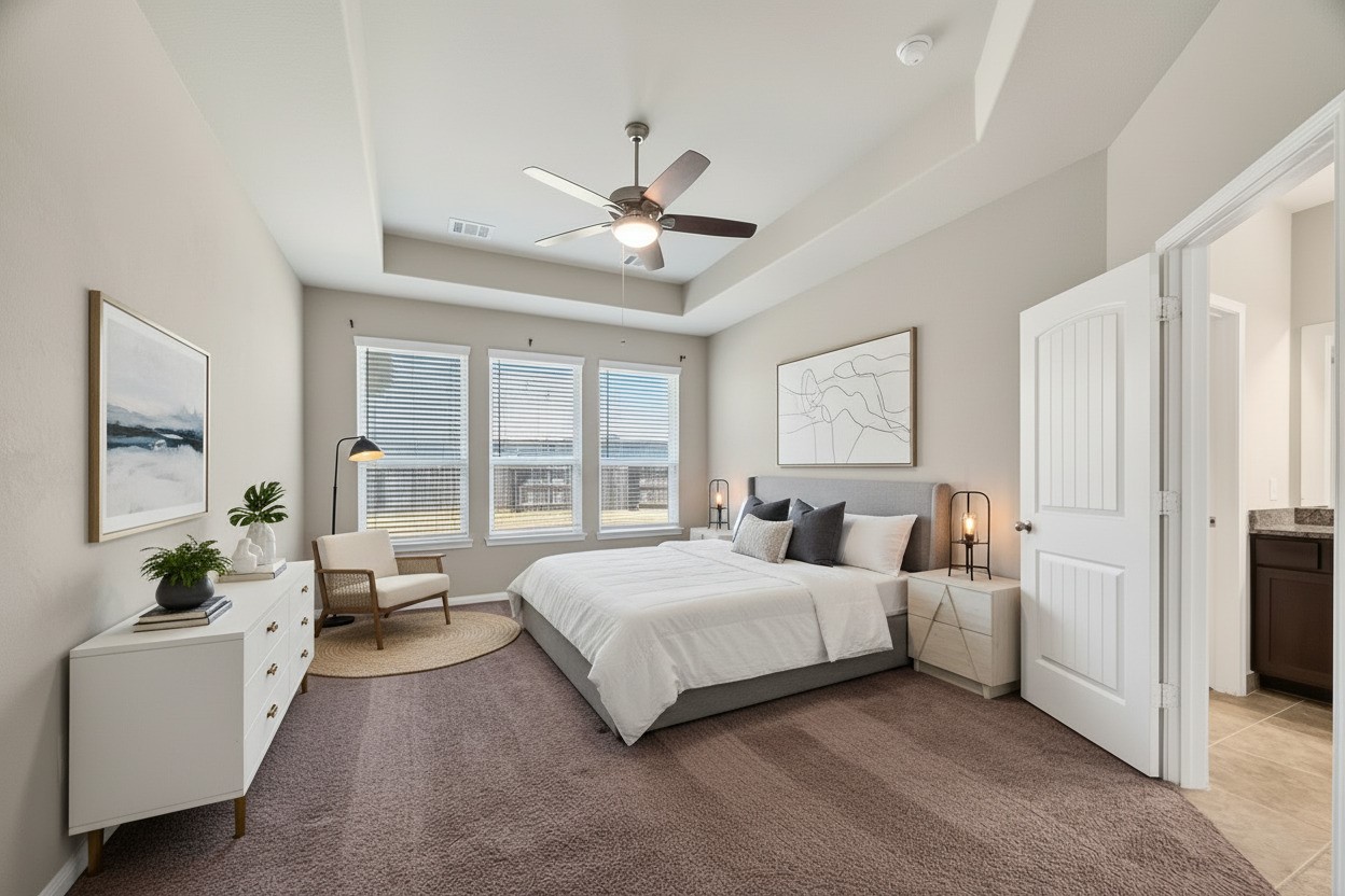 5 Lucas Chase Court Manvel, TX 77578 - Photo 16 of 50 Virtually staged primary bedroom