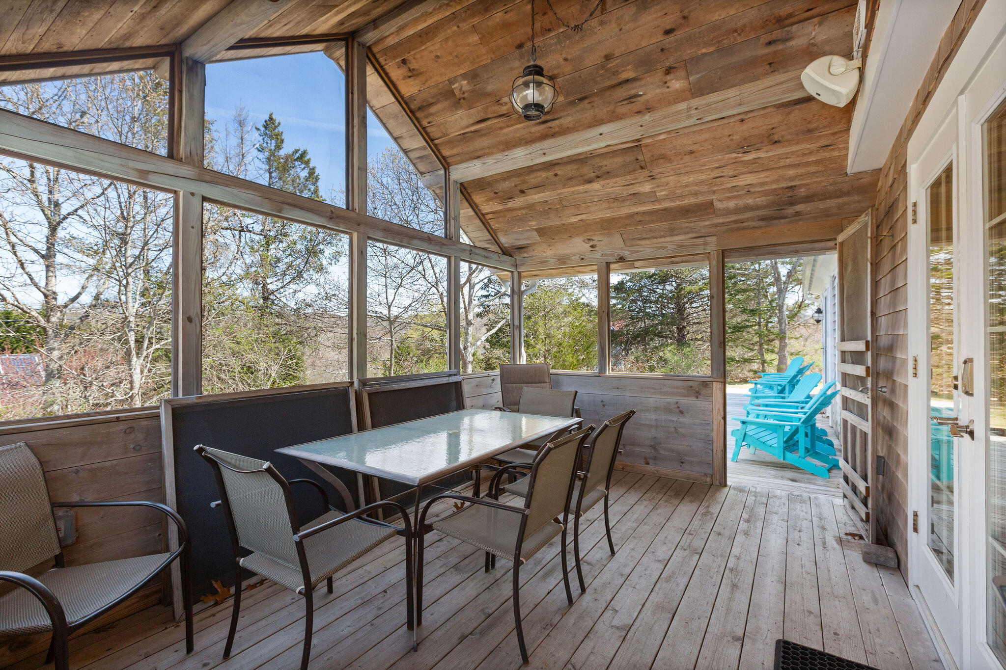 16 Hughes Road Truro, MA 02666 - Photo 11 of 50 a view of a dining room with furniture window and outside view