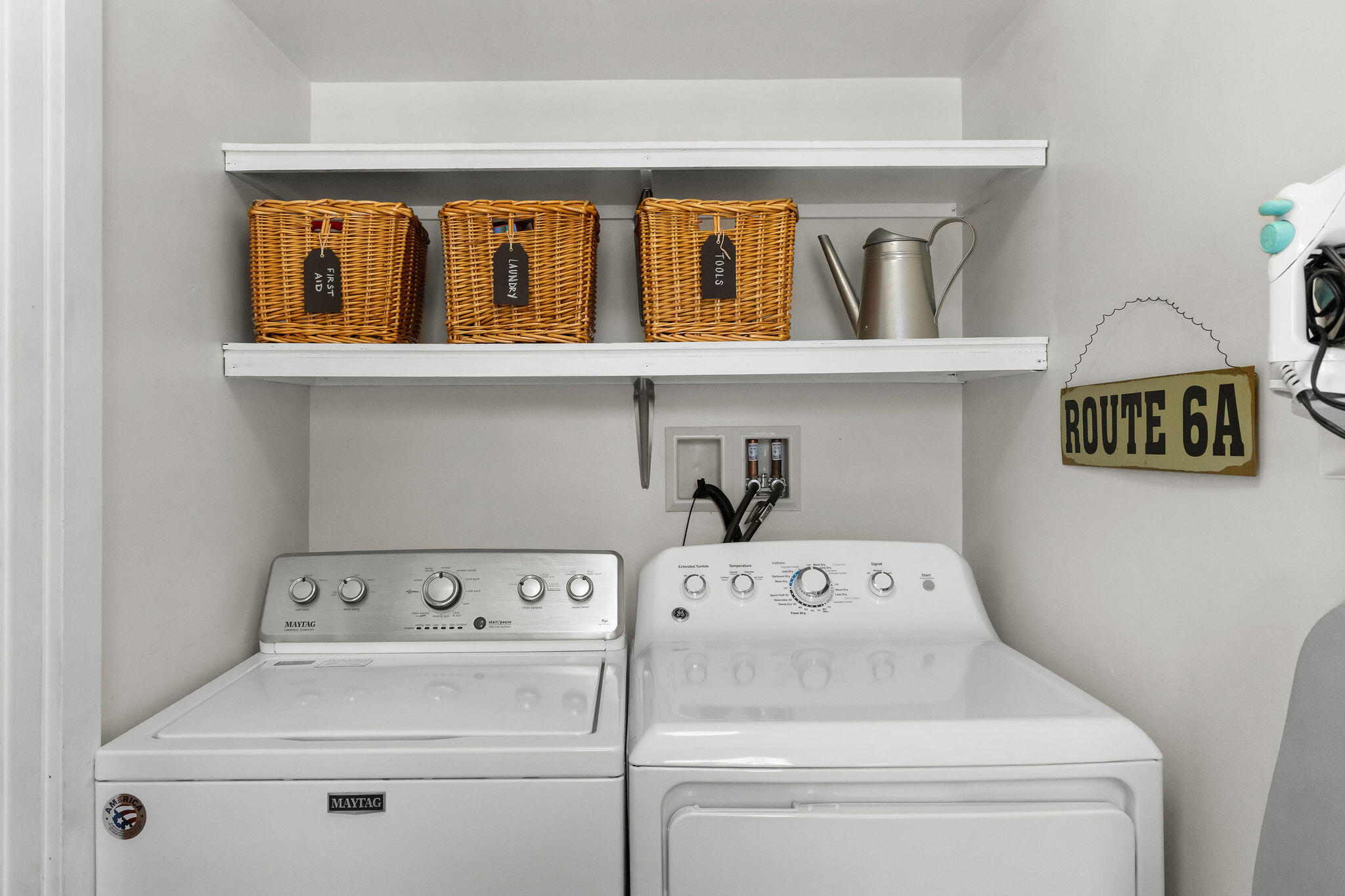 16 Hughes Road Truro, MA 02666 - Photo 28 of 50 a utility room with dryer and washer
