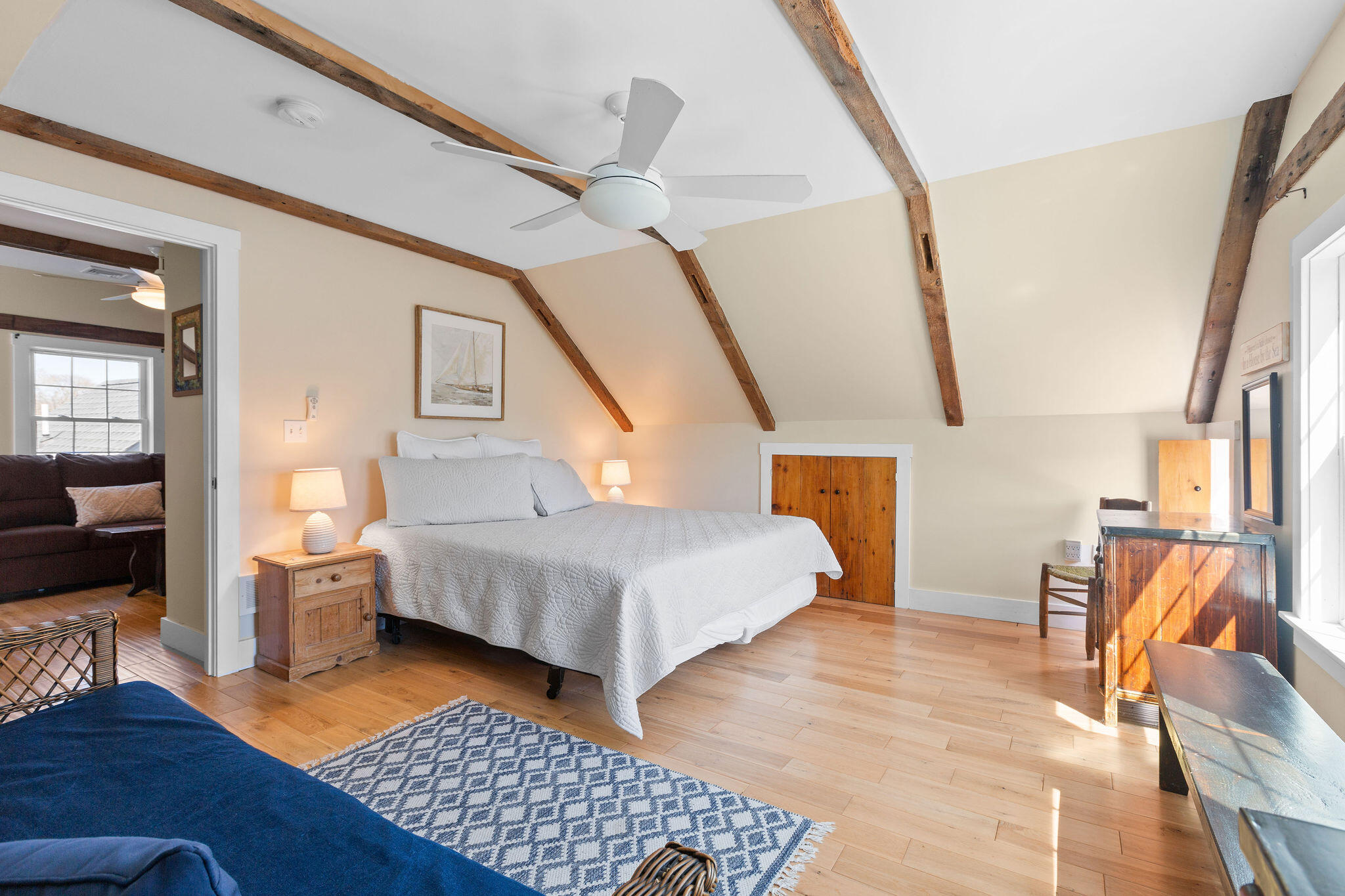 16 Hughes Road Truro, MA 02666 - Photo 35 of 50 a bedroom with furniture and a mirror