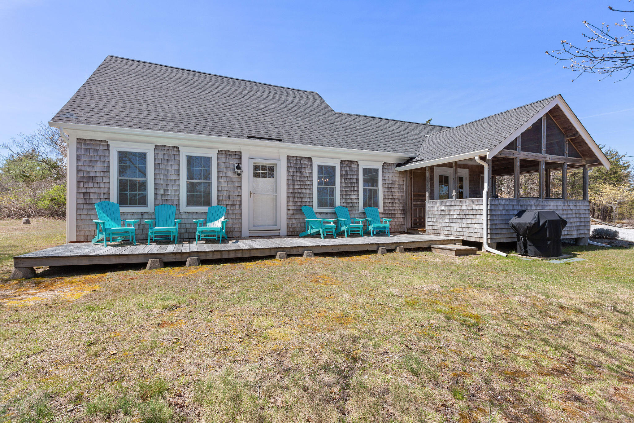 16 Hughes Road Truro, MA 02666 - Photo 9 of 50 a front view of a house with garden