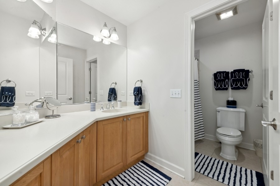 1918 Lynn Circle Libertyville, IL 60048 - Photo 14 of 17 a bathroom with a sink a toilet and a mirror