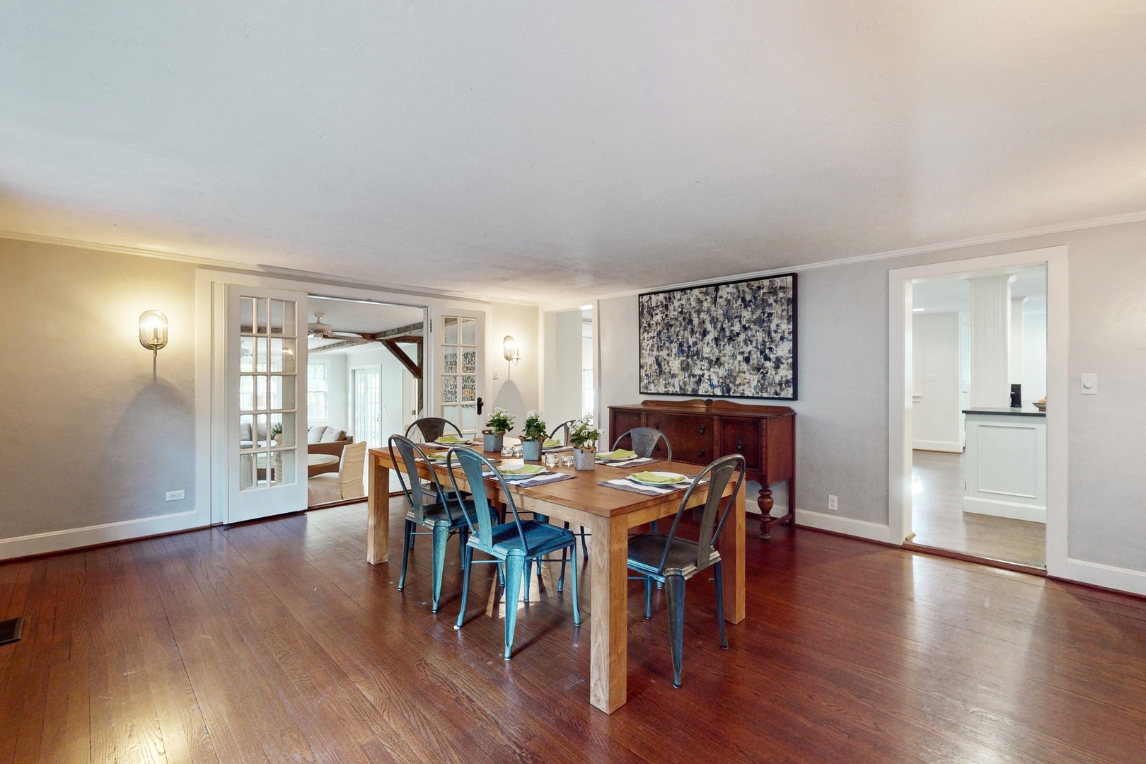 687 Hill Road Winnetka, IL 60093 - Photo 10 of 54 a view of a a dining room with furniture window and wooden floor