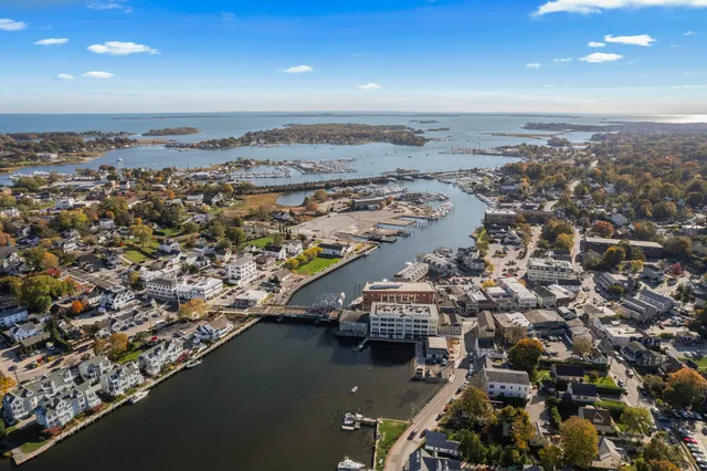 an aerial view of a city