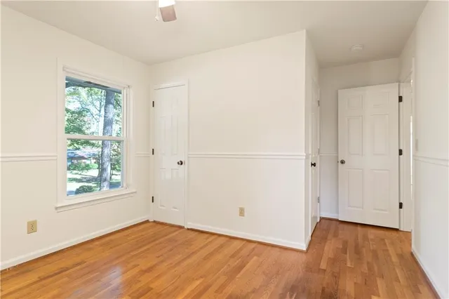 a view of an empty room