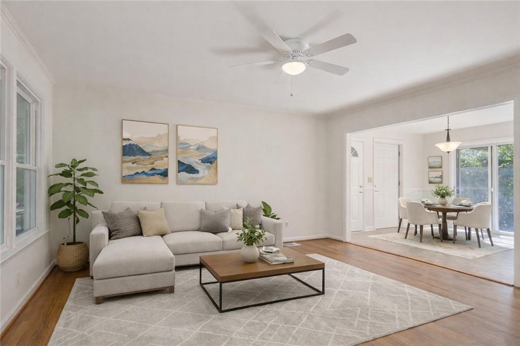 4433 Locksley Road Tucker, GA 30084 - Photo 6 of 33 a living room with furniture and a large window