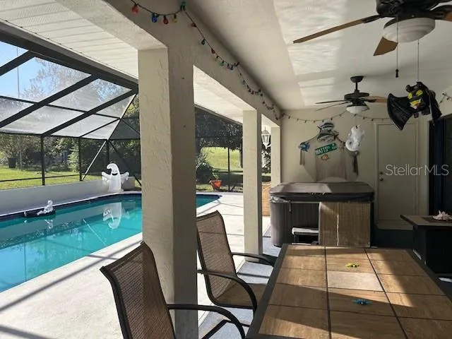 a view of living room and dining room