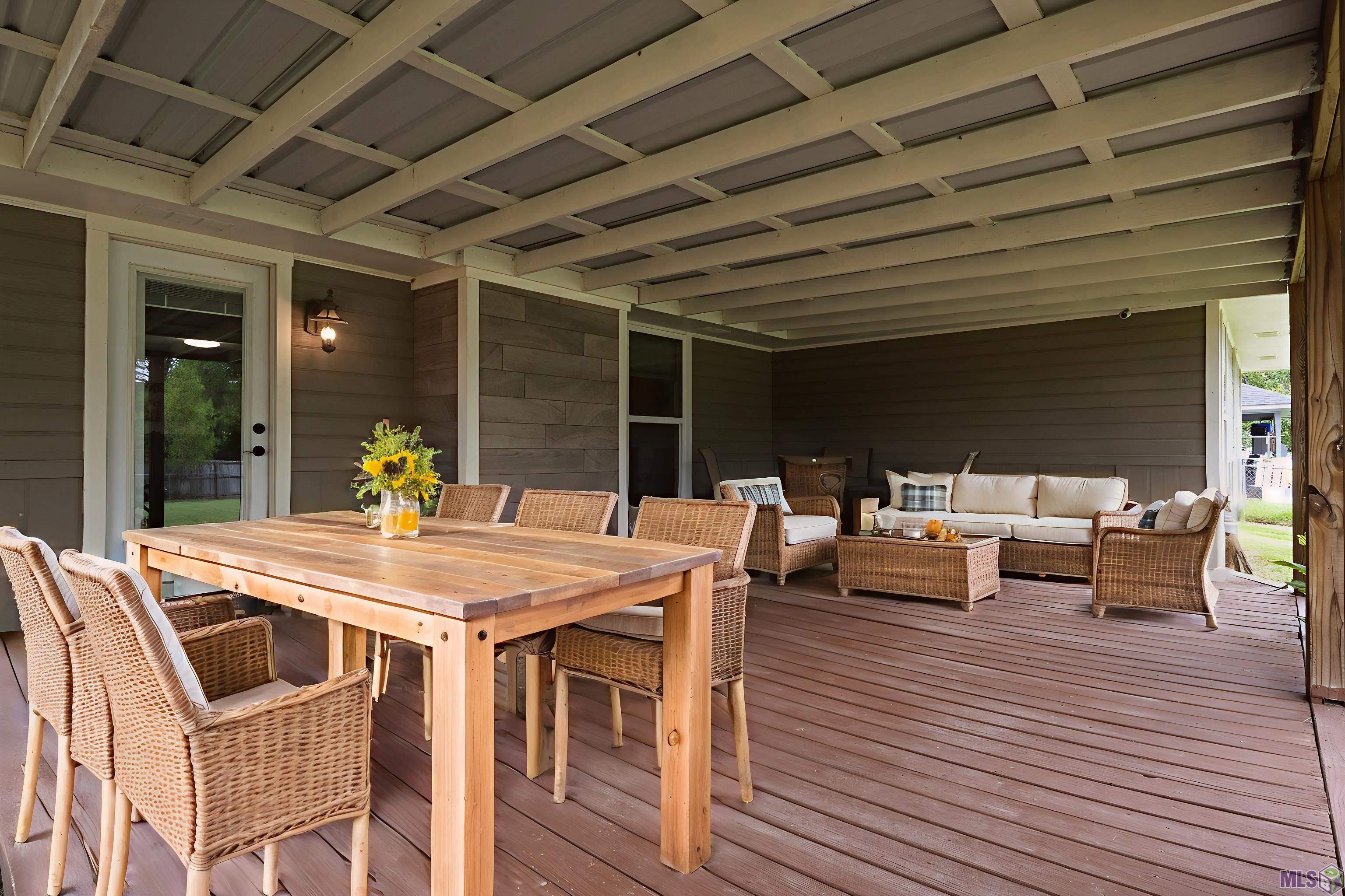 14941 Point Chenier Avenue Baton Rouge, LA 70817 - Photo 21 of 23 Back Patio Virtually Staged