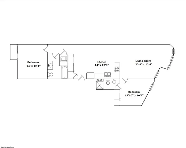 a view of an empty room