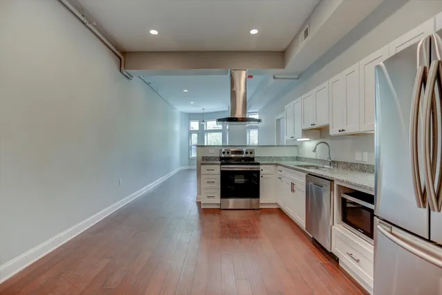 a close up view of washer and dryer