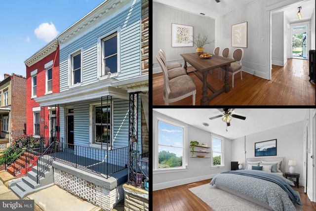 a view of living room filled with furniture and wooden floor