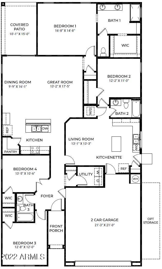 24076 West Ripple Road Buckeye, AZ 85326 - Photo 45 of 45 Winchester Floor Plan