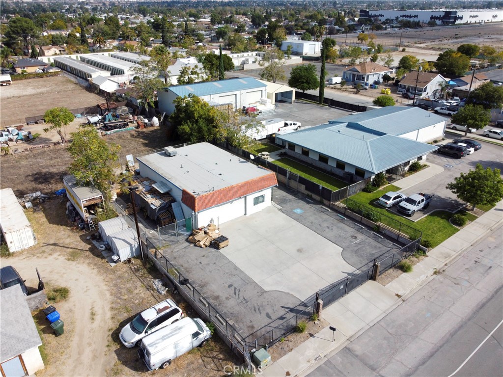 an aerial view of a city