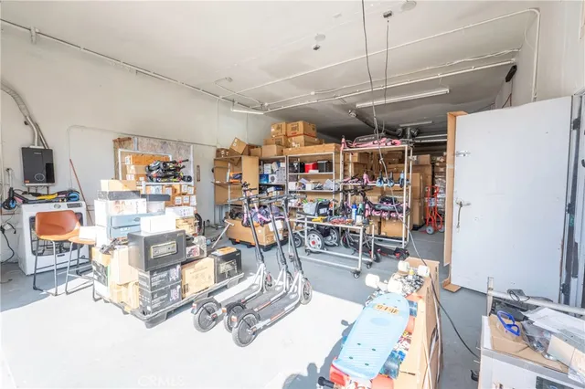 a view of a storage in a room