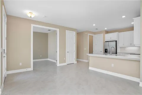 a view of kitchen with wooden floor