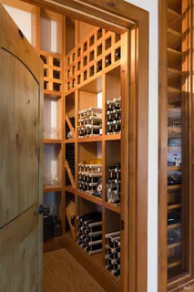 a close view of walk in closet