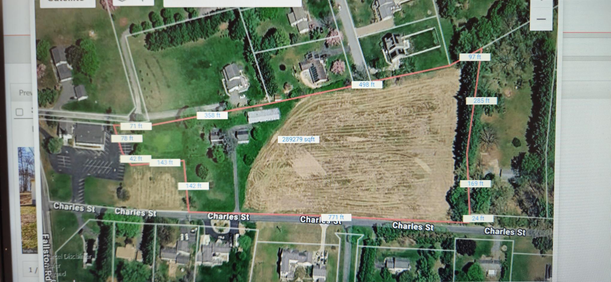 3335 Charles Street Fallston, MD 21047 - Photo 30 of 36 Aerial view of spacious 6.33 acre plot.