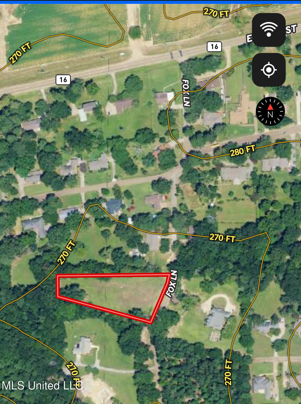 224 Fox Lane Canton, MS 39046 - Photo 11 of 13 224 Fox Lane_topo