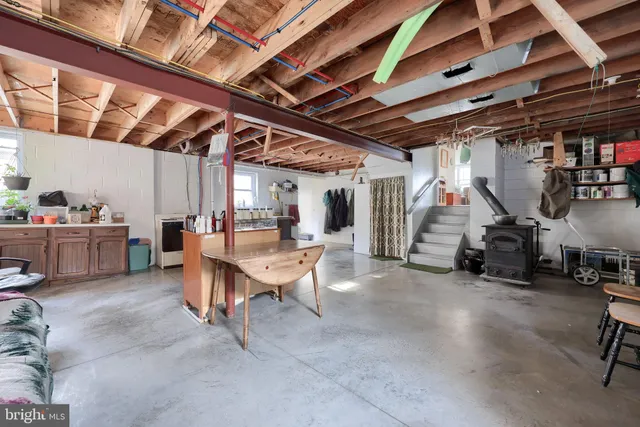 a view of backyard with green space