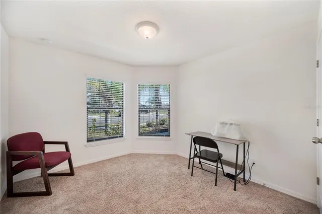 a view of a room with an empty space