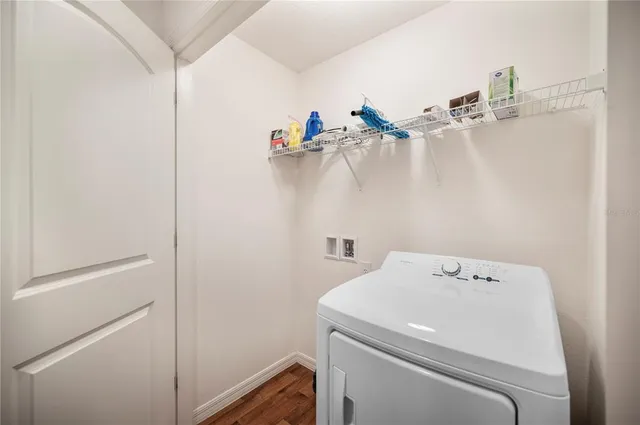 a view of backyard with green space