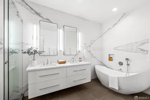 a view of a city with tall buildings