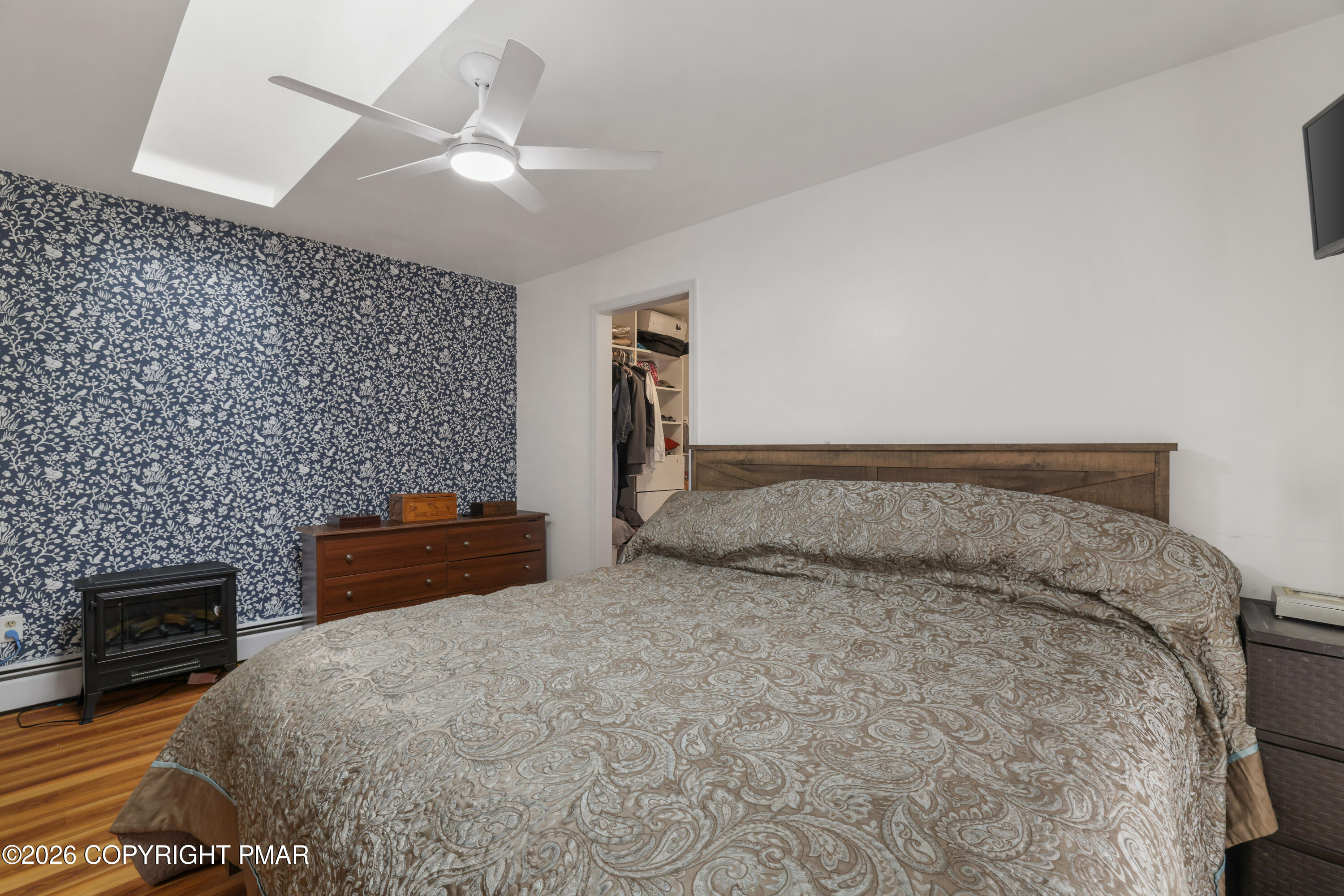 3638 Bristol Circle West East Stroudsburg, PA 18302 - Photo 25 of 62 a bedroom with a bed and a ceiling fan