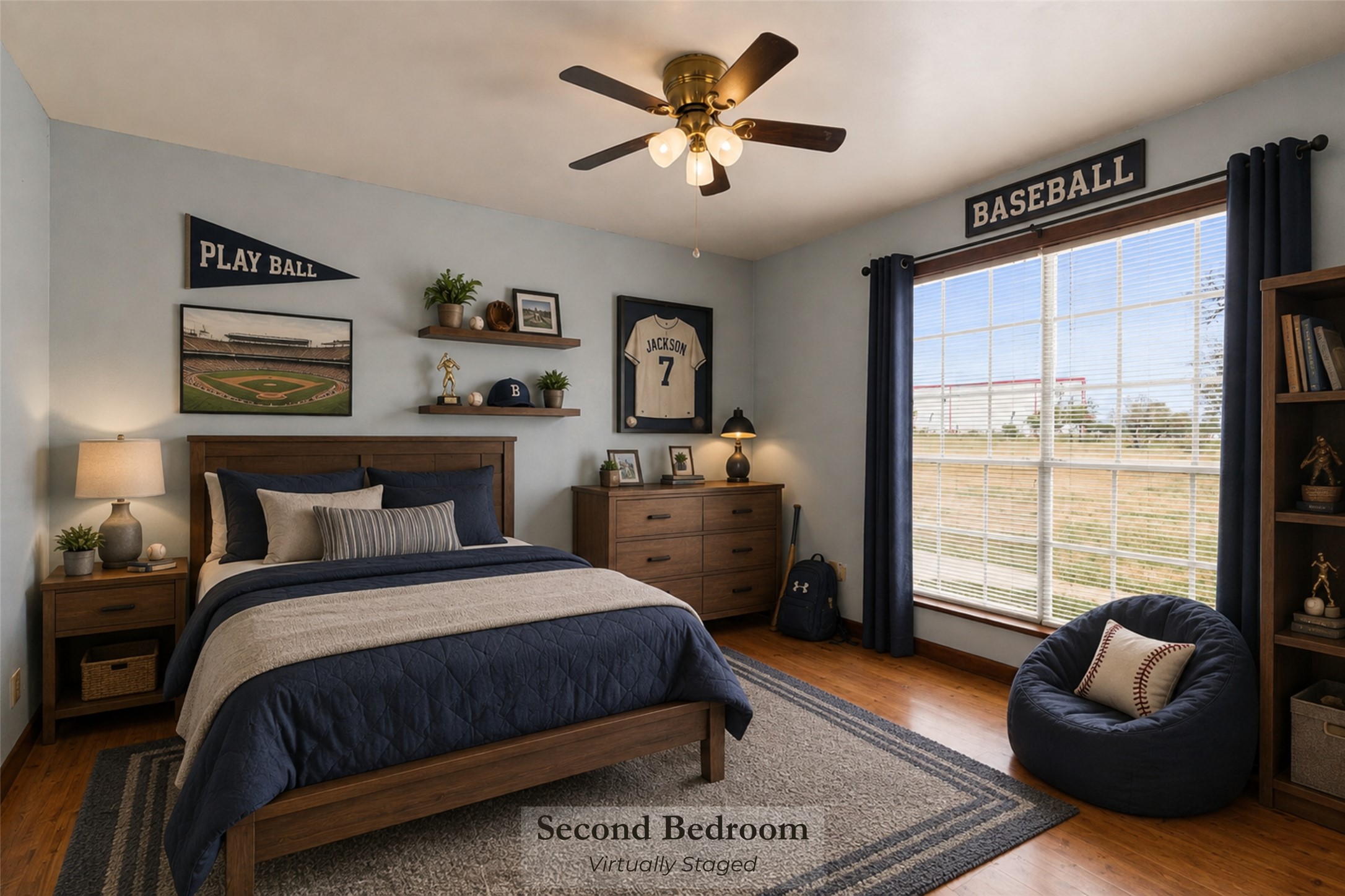 1871 Bridal Path Road Luling, TX 78648 - Photo 19 of 39 Virtually staged second bedroom