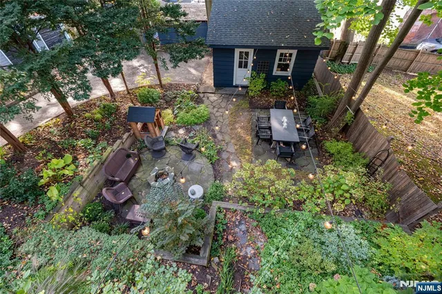 a view of an outdoor sitting area