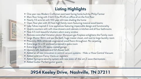 $879,000 | 3954 Keeley Drive, Nashville, TN 37211