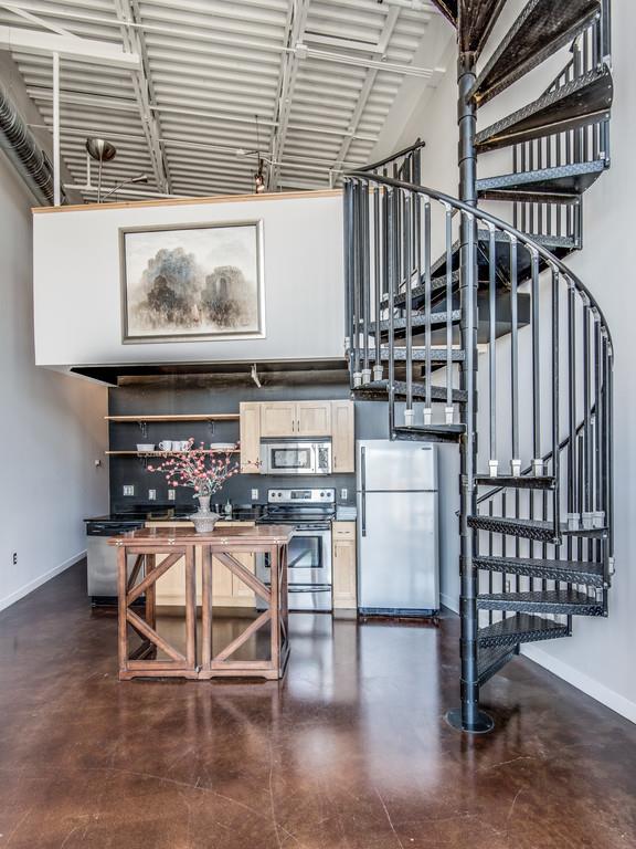 1400 Rosa L Parks Boulevard, Unit 323 Nashville, TN 37208 - Photo 11 of 25 a kitchen with a table chairs and a stove