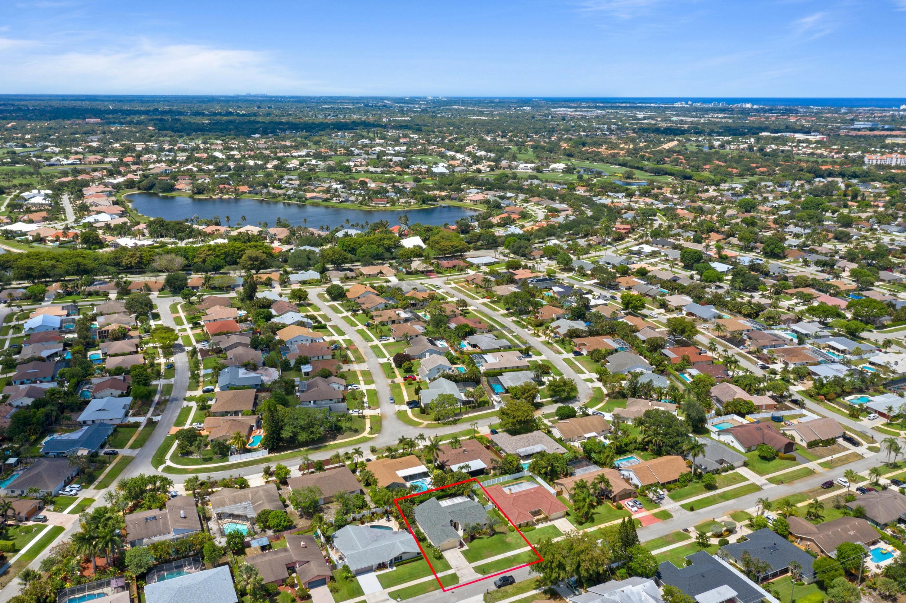 4545 Brandywine Drive Boca Raton, FL 33487 - Photo 2 of 32 Aerial Pheasant Walk