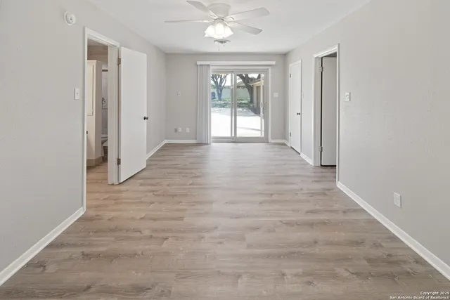 a view of an entryway of a house