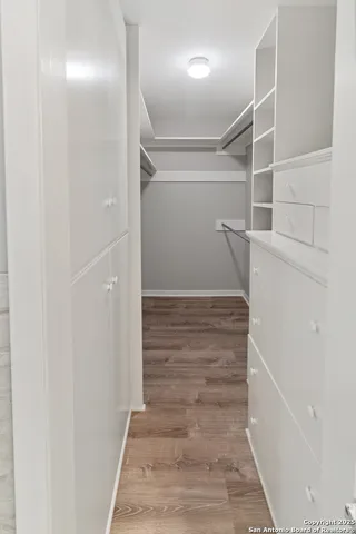 a bathroom with a shower and a toilet