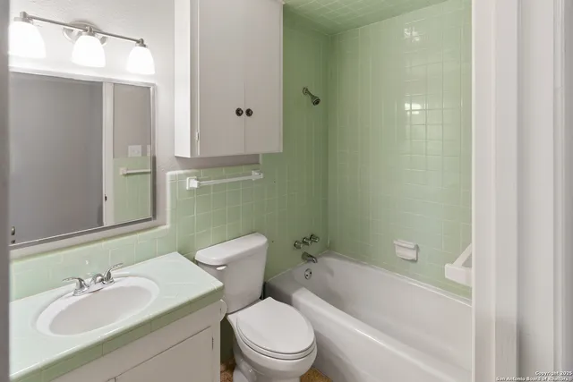 a bathroom with a toilet and a bathtub