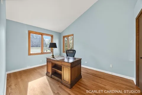 a room with furniture and window