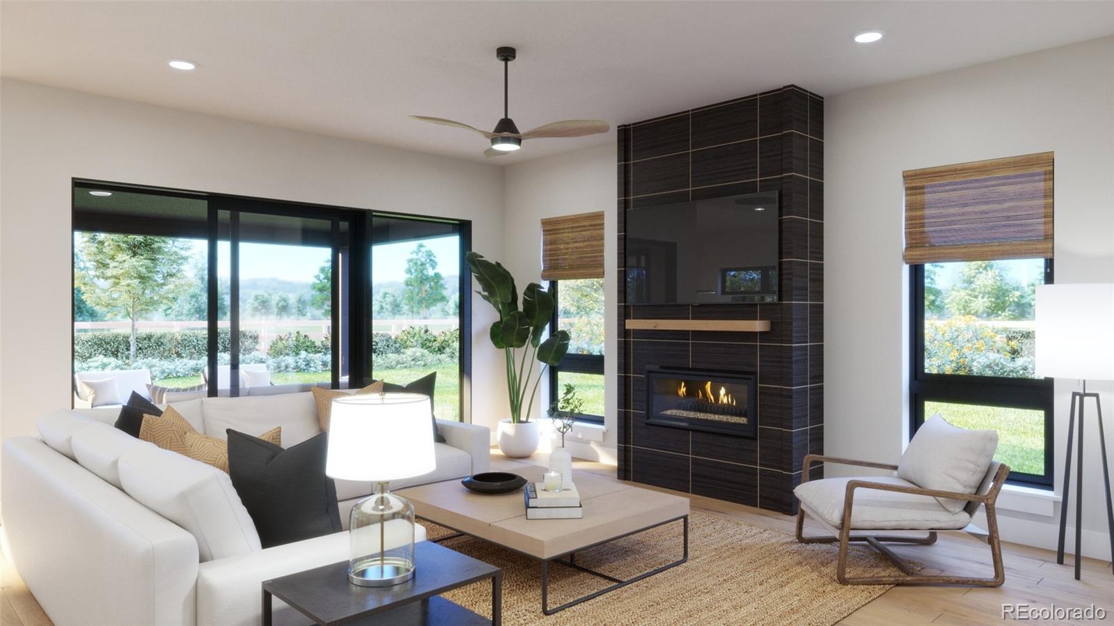 1090 Locust Avenue Boulder, CO 80304 - Photo 14 of 29 a living room with furniture tv and a large window