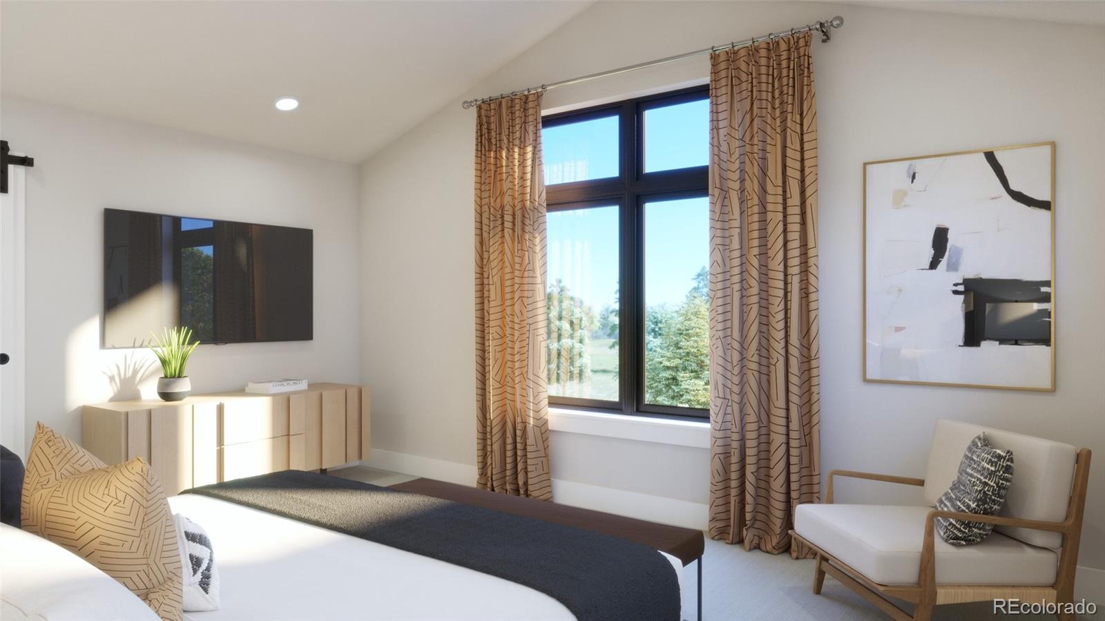 1090 Locust Avenue Boulder, CO 80304 - Photo 25 of 29 a bedroom with a bed and a couch