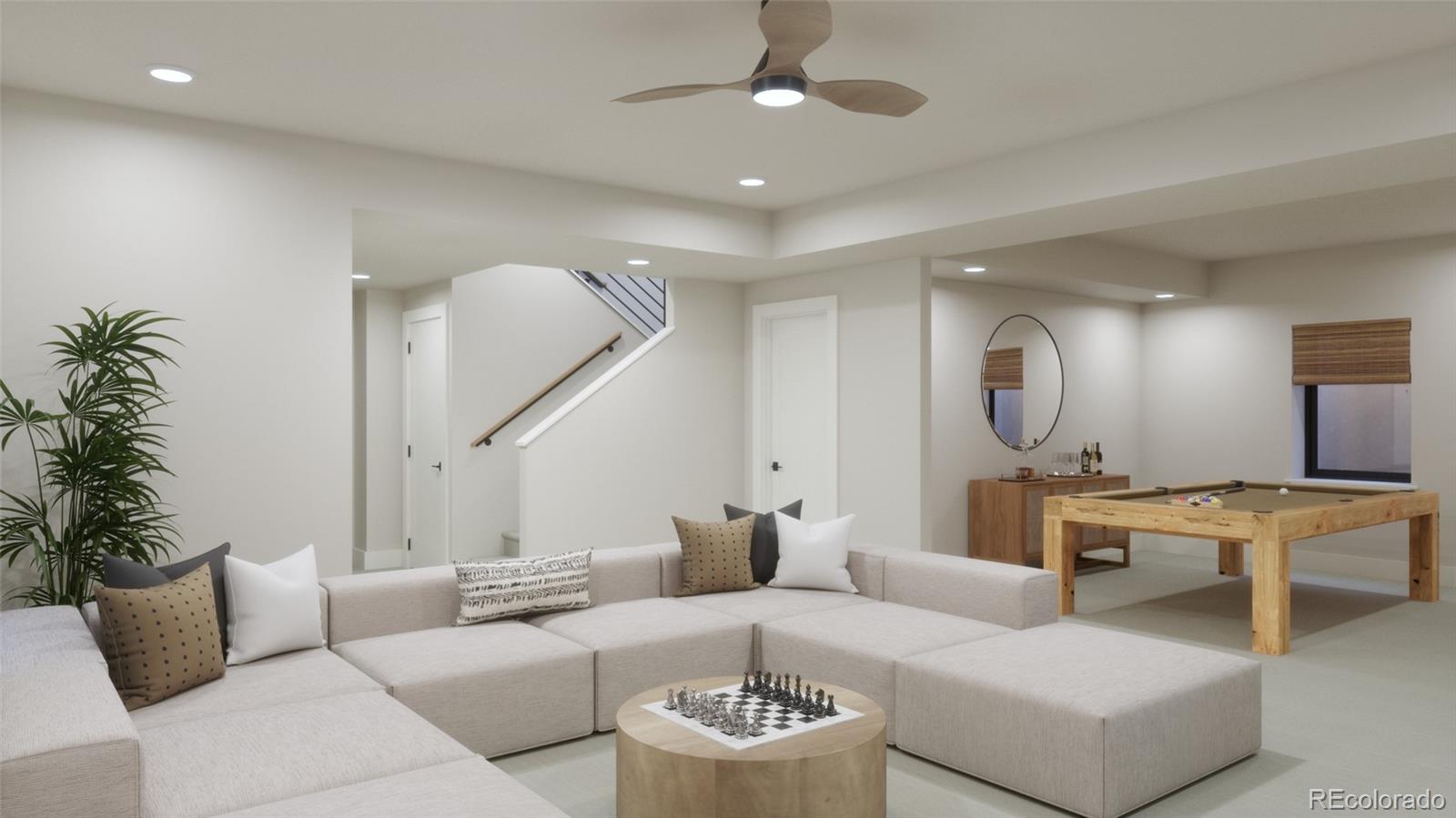1090 Locust Avenue Boulder, CO 80304 - Photo 29 of 29 a living room with furniture kitchen view and a potted plant