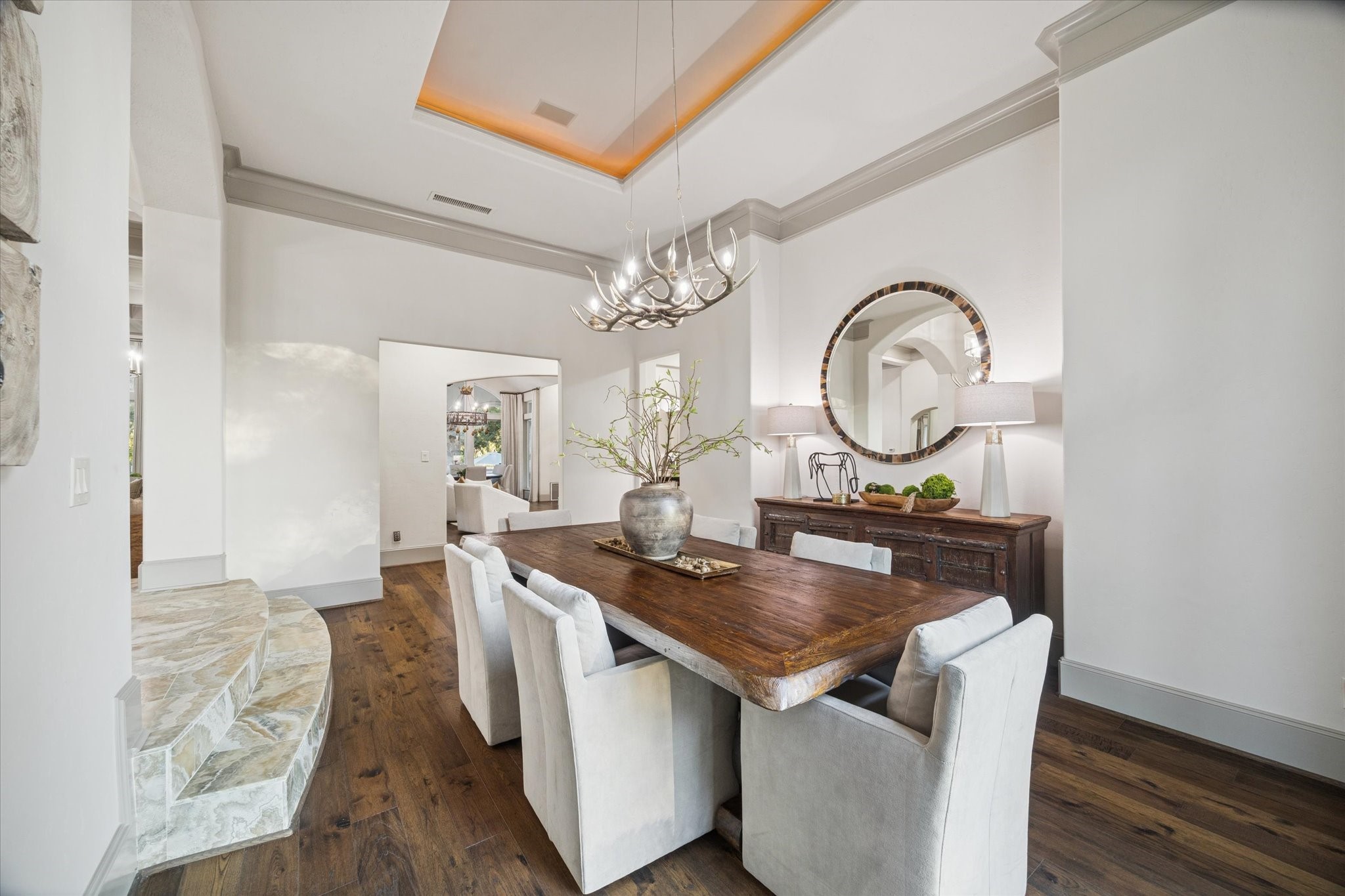 6602 Riva Ridge Drive Richmond, TX 77406 - Photo 12 of 50 a view of a dining room with furniture and a mirror