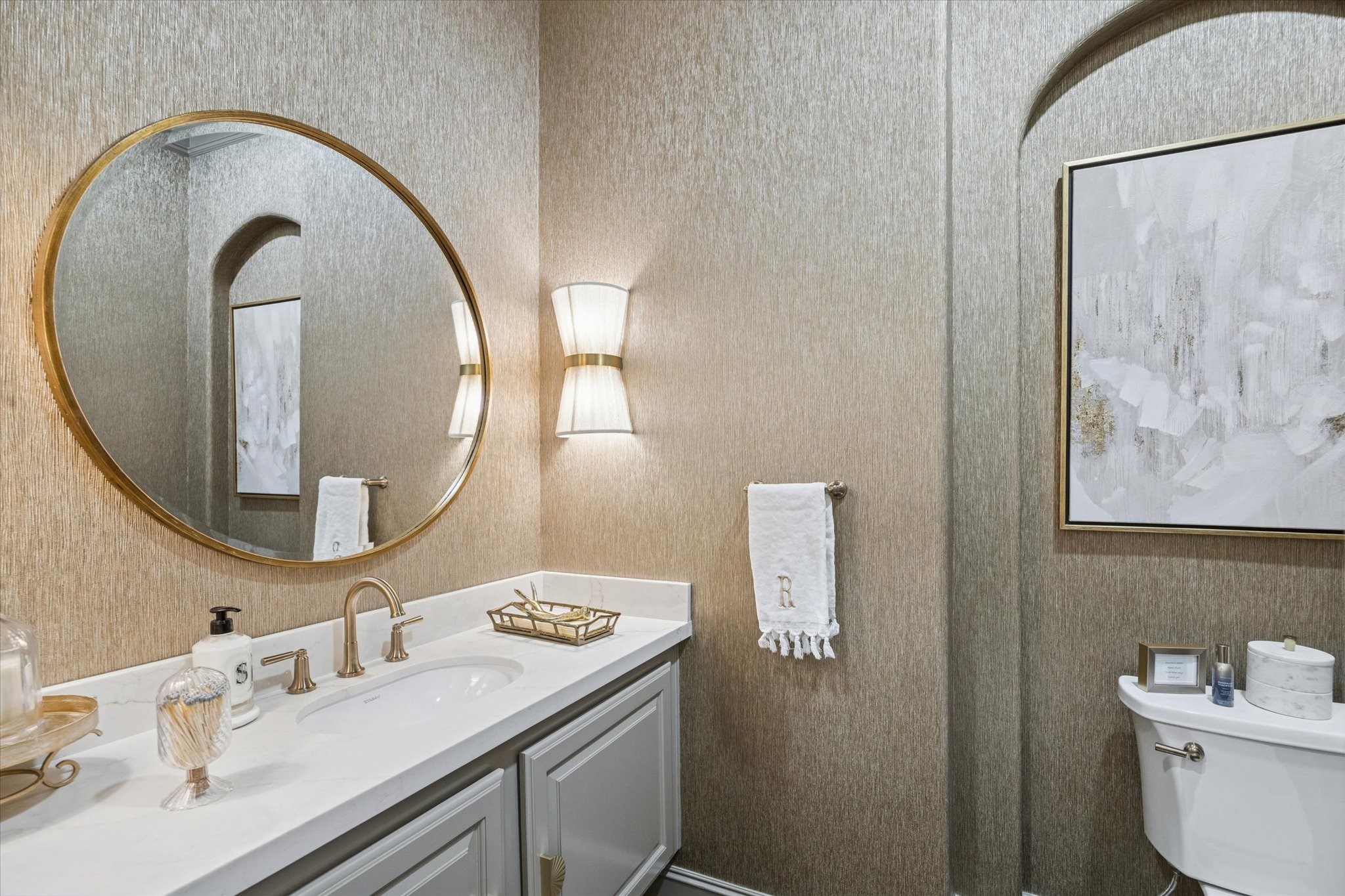 6602 Riva Ridge Drive Richmond, TX 77406 - Photo 48 of 50 a bathroom with a sink and a mirror