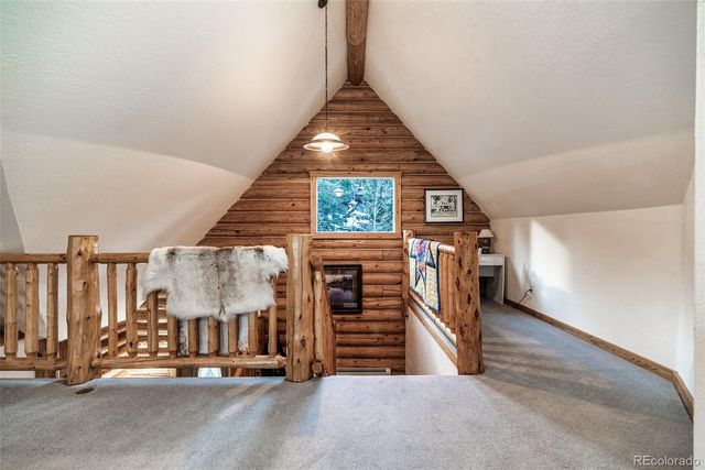 a view of a hallway with entryway