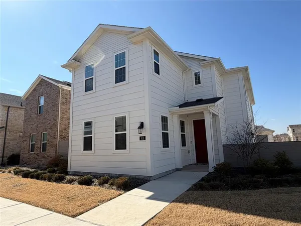 a front view of a house with entertaining space