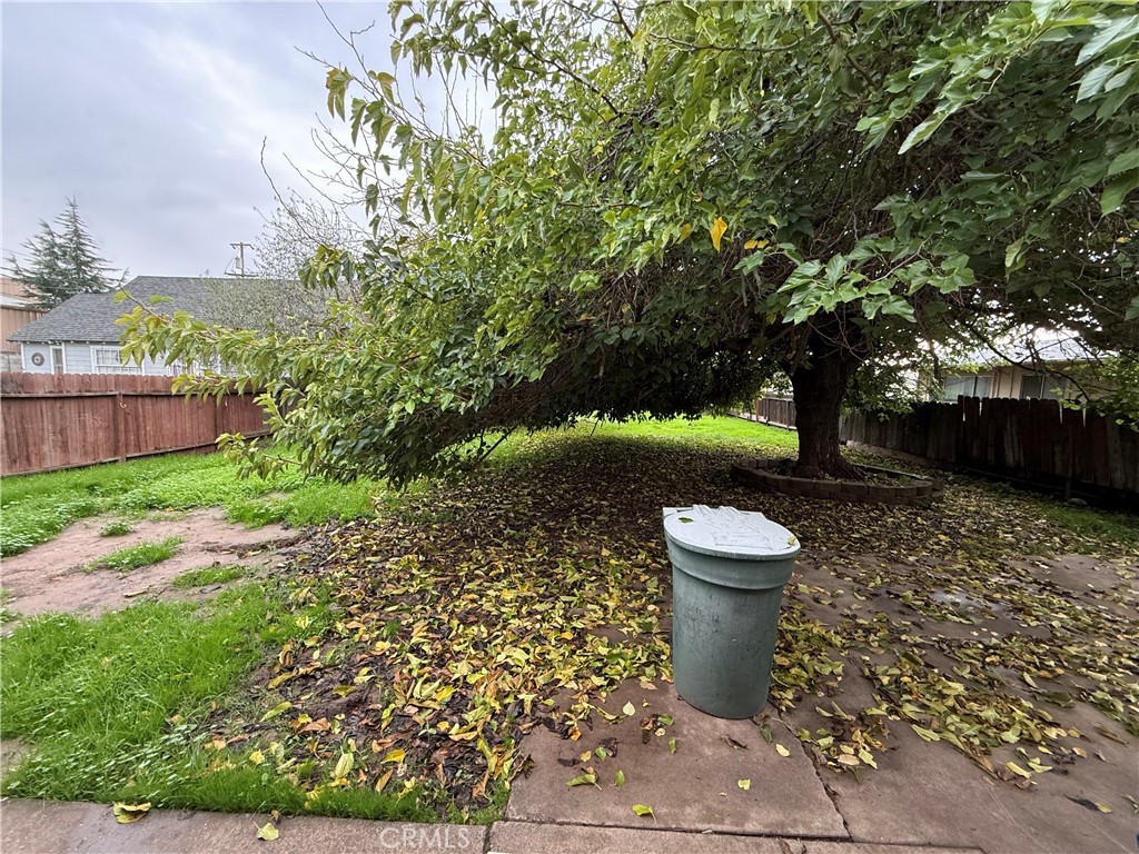 1616 East 21st Street Merced, CA 95340 - Photo 15 of 22 a view of a yard with plants and a bench
