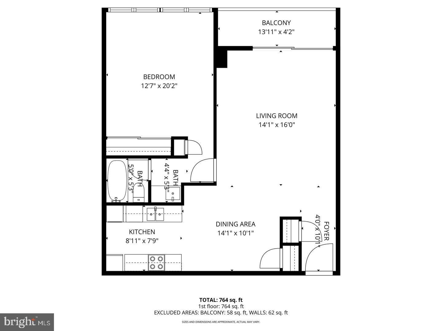 5911 Edsall Road, Unit 608 Alexandria, VA 22304 - Photo 42 of 42 Fab floor plan