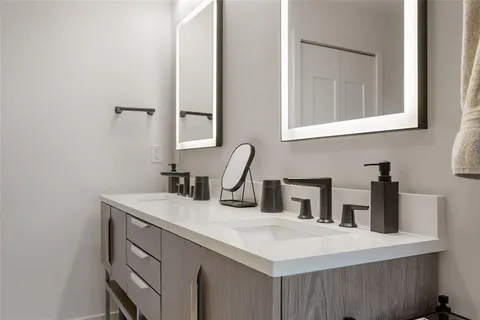 a swimming pool with outdoor seating and yard